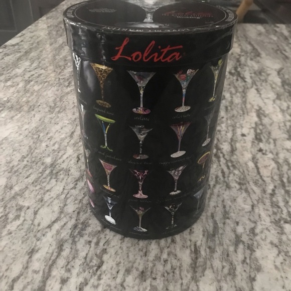 Lolita “Wedding” Hand Painted Martini Glass - Picture 6 of 7